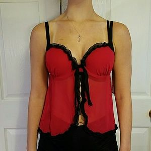 Red and black baby doll teddy Apt.9